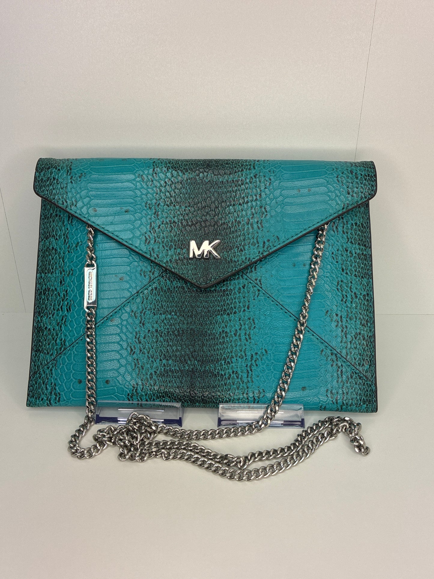 Michael Kors- Barbara Medium Snakeskin Envelope Clutch