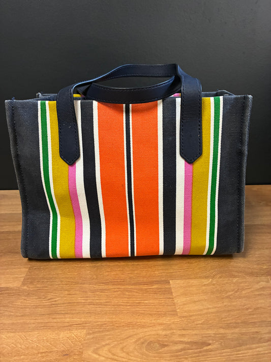 Kate Spade New York Kitt Stripe, Medium Satchel-Parisian Navy Multi