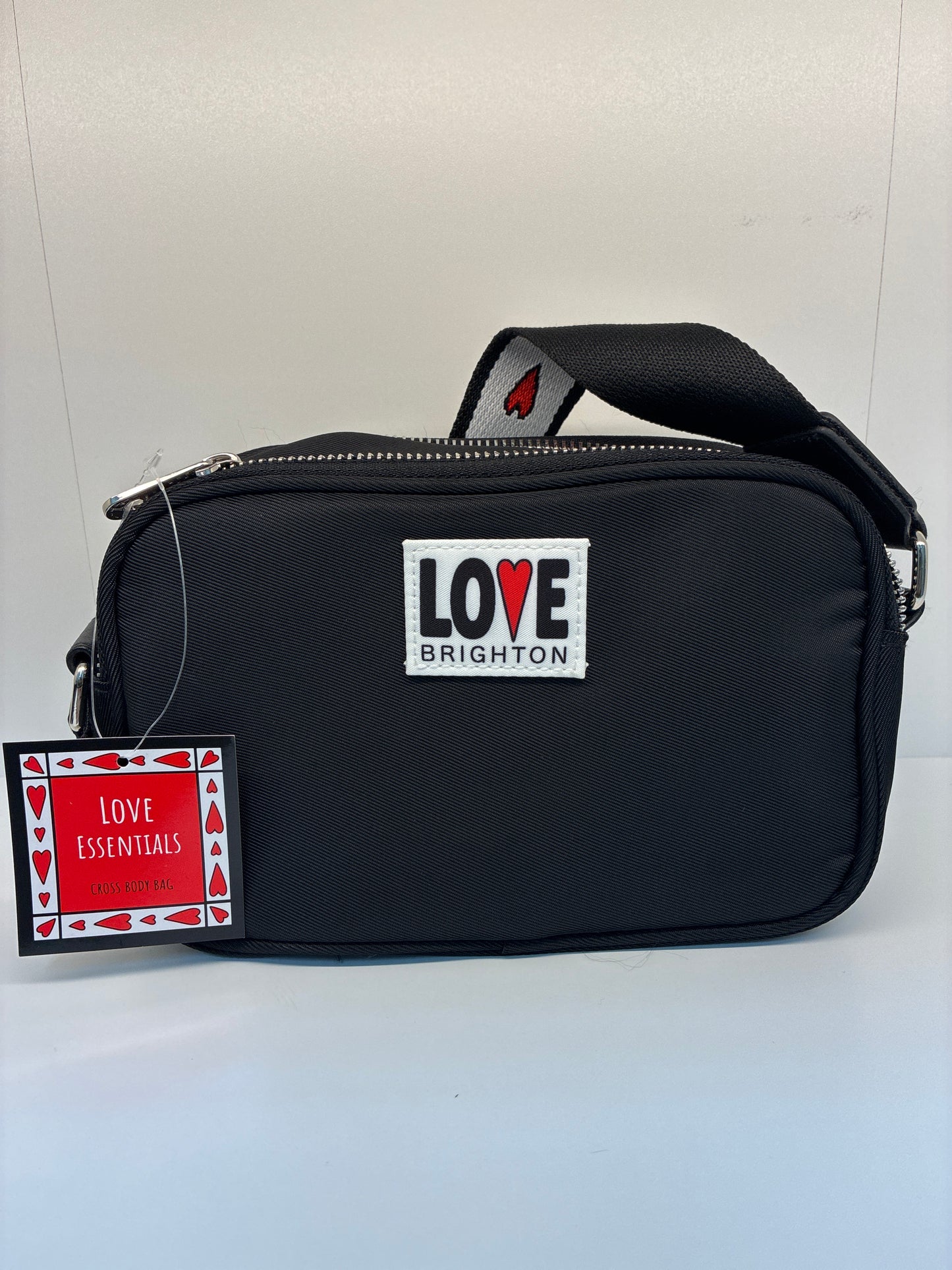 Brighton Love Essentials Black Crossbody Nylon Bag