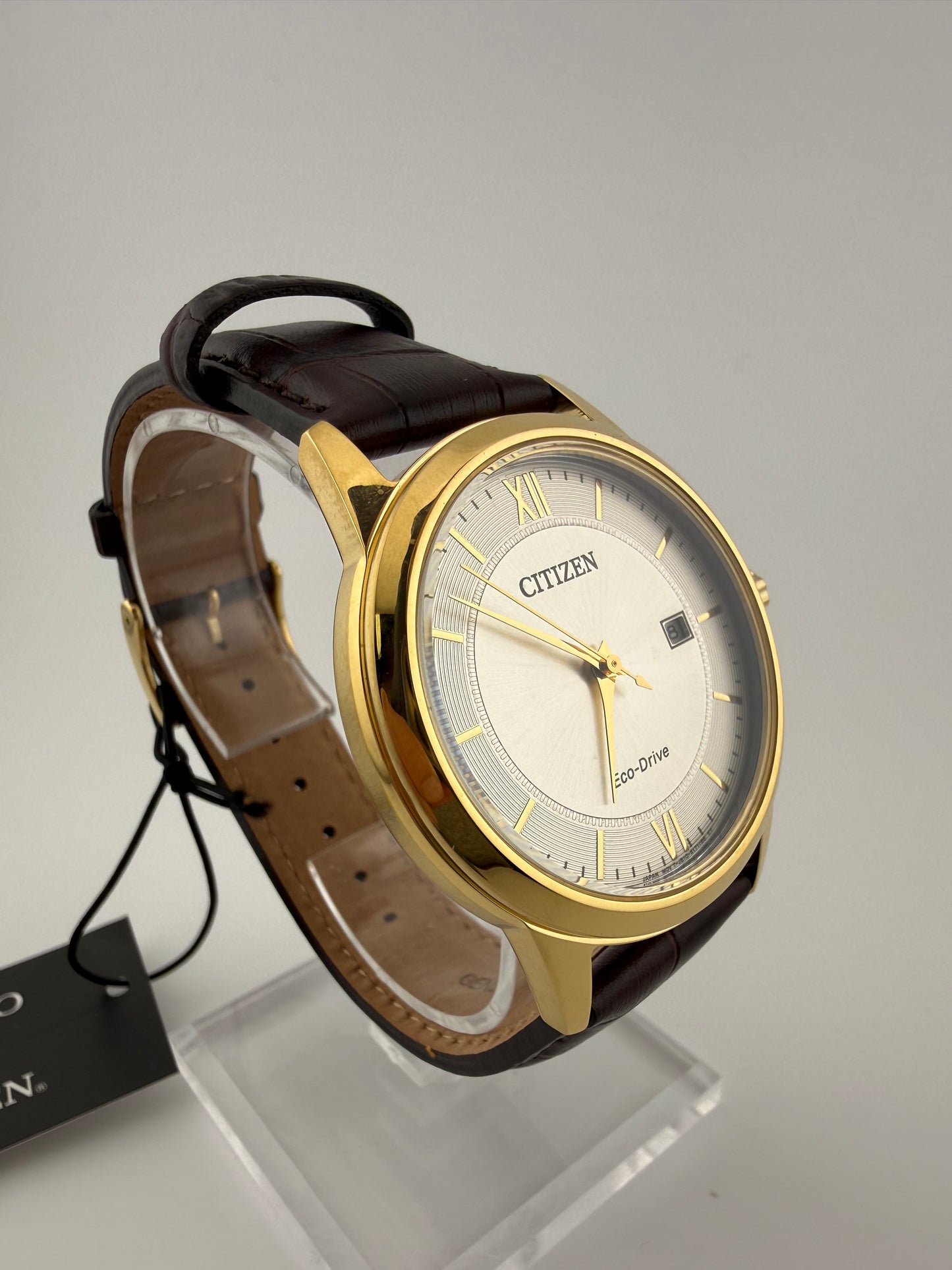 Citizen Eco-Drive Gold & Silver Dress Watch (AW1232-04A)