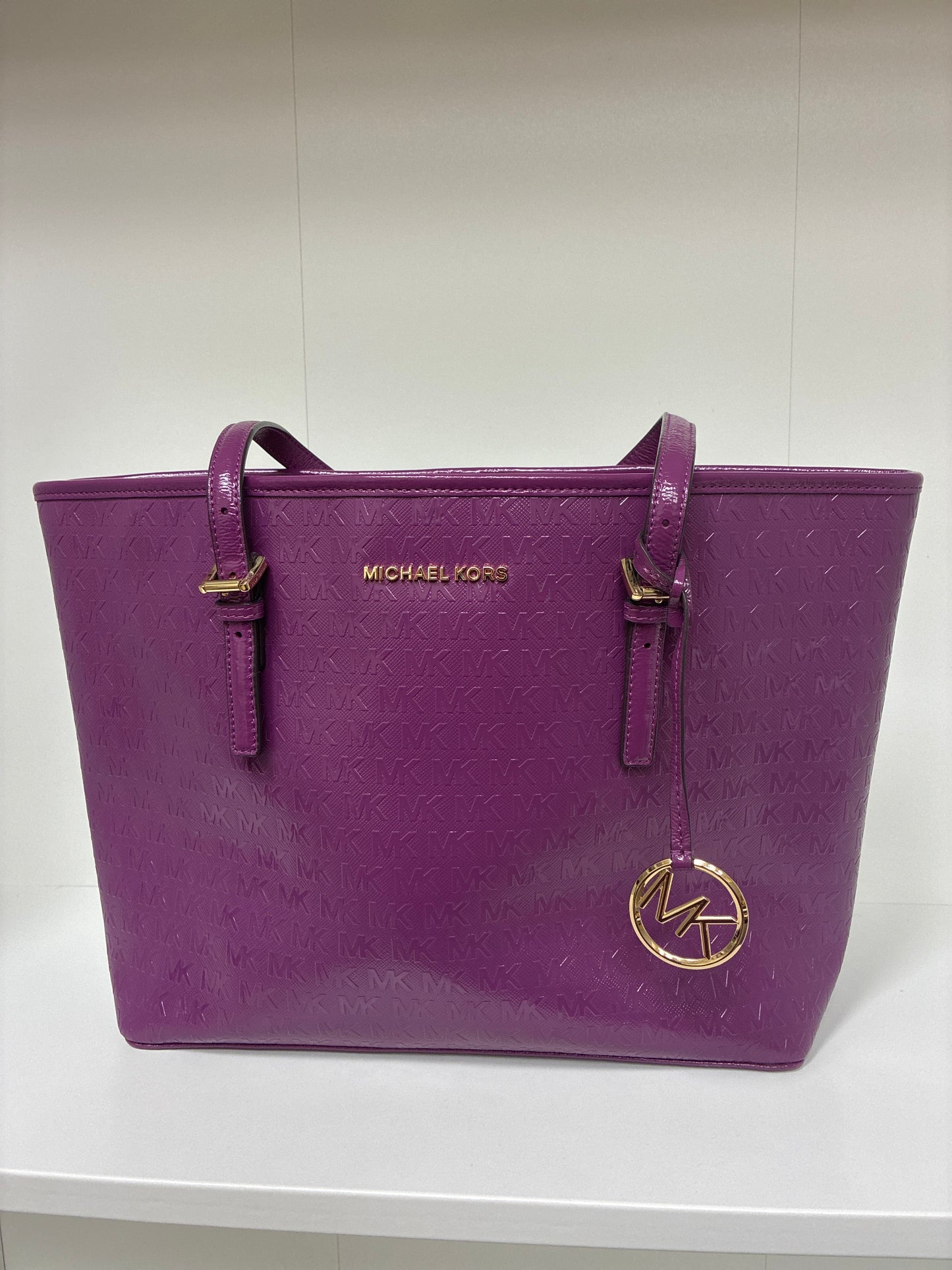 Michael Kors- Jet Set MK Embossed tote