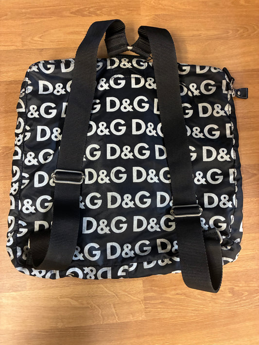 Dolce and Gabbana logo print backpack