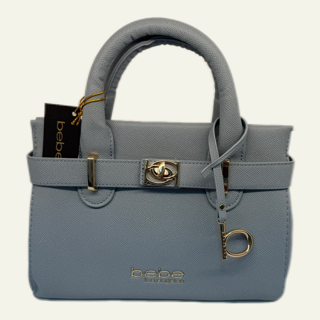 Bebe- Evie Small Satchel- Light Blue