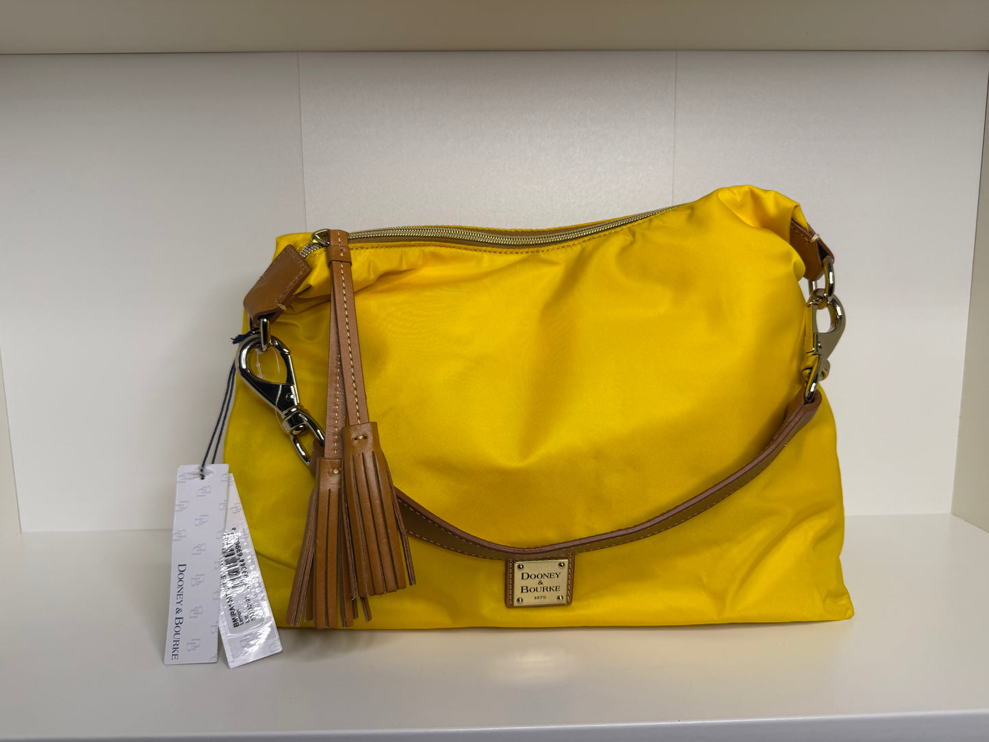 Junie and Burke Juliette hobo nylon bag – lemon, newest tags
