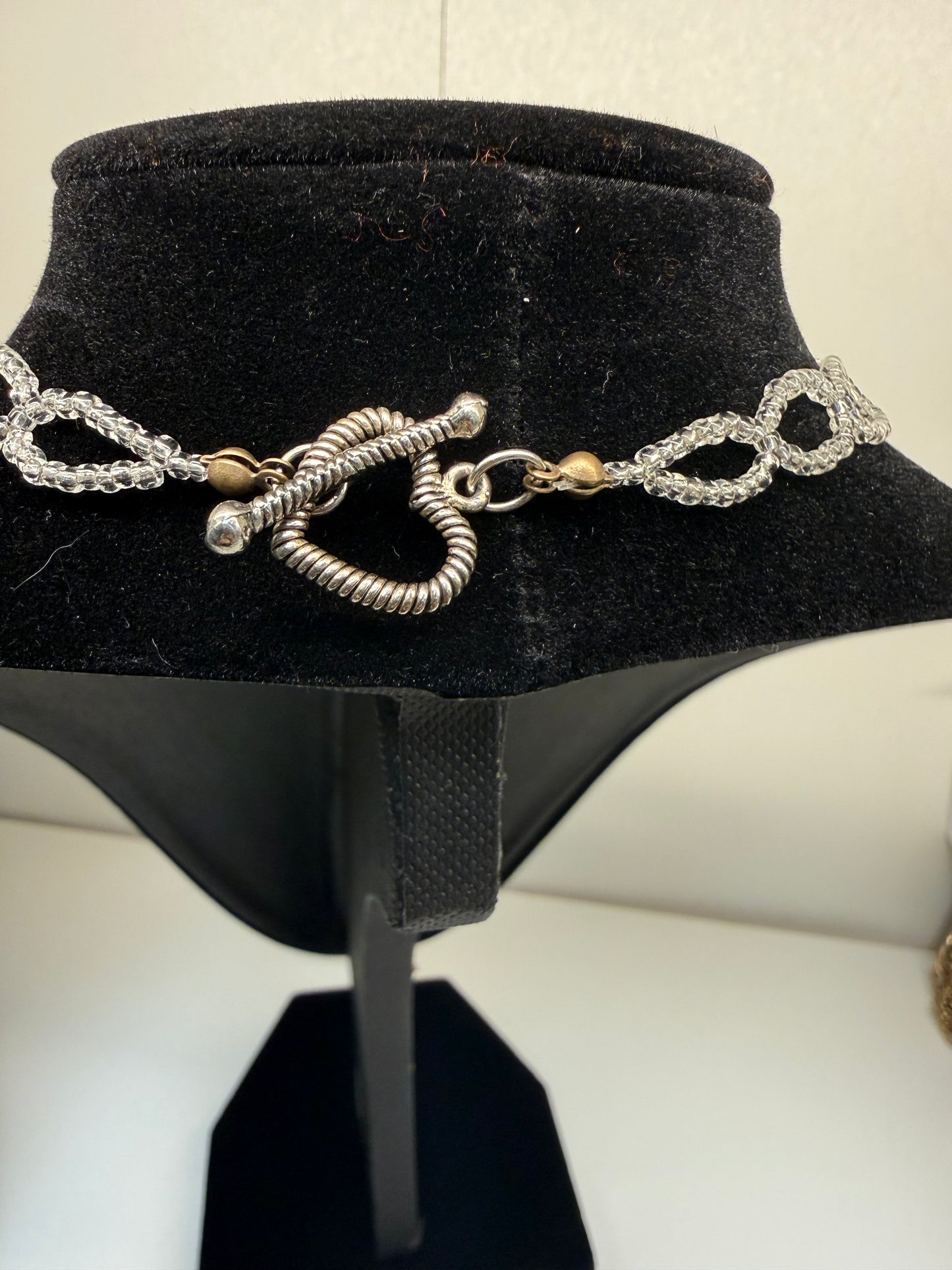 Crystal Blossom Cascade- One of a kind, artisan made, Swarovski crystals