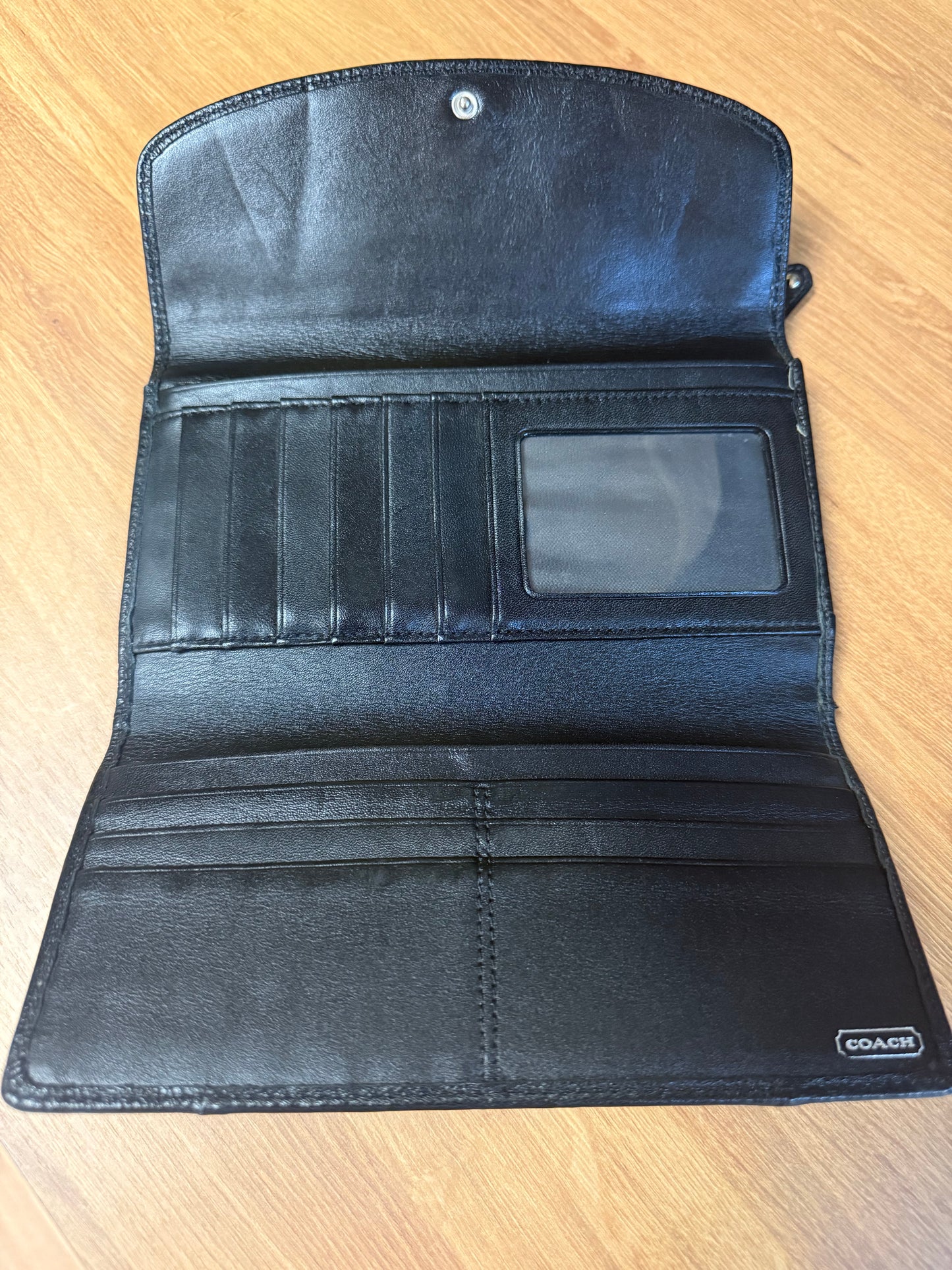 COACH Madison Leather Checkbook Wallet