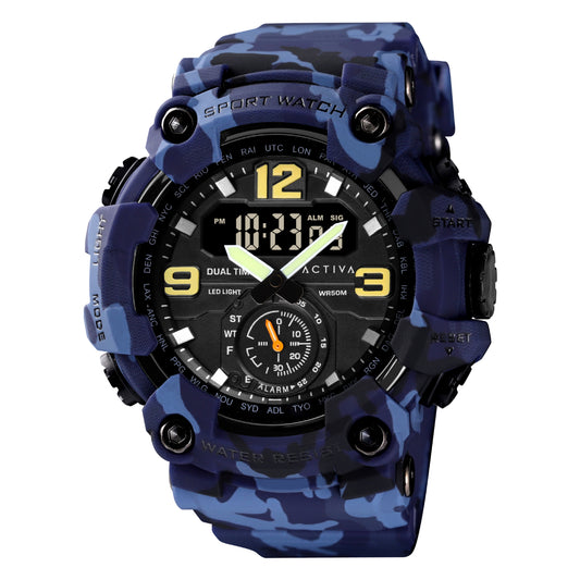 Activa X Invicta BlackOps digital – 56mm, Blue Camouflage