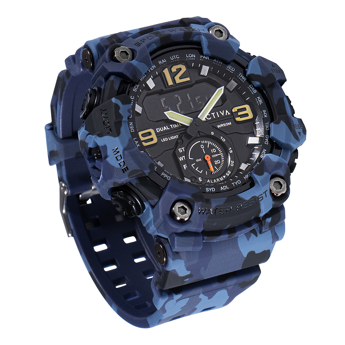 Activa X Invicta BlackOps digital – 56mm, Blue Camouflage