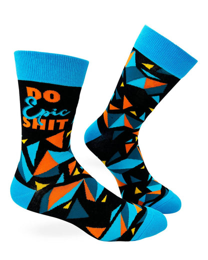 Do Epic Shit Men's Novelty Crew Socks