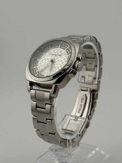 Coach Boyfriend Stainless Steel Crystal Accented Women's Watch