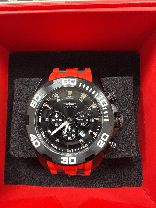 Invicta Pro Diver SCUBA Men's Watch - 50mm, Red, Black