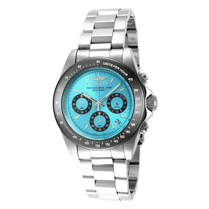 Invicta Speedway - 39.5mm, Light blue and Steel