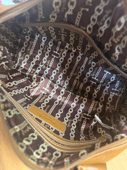 Tignanello Pebbled Leather Satchel Bag