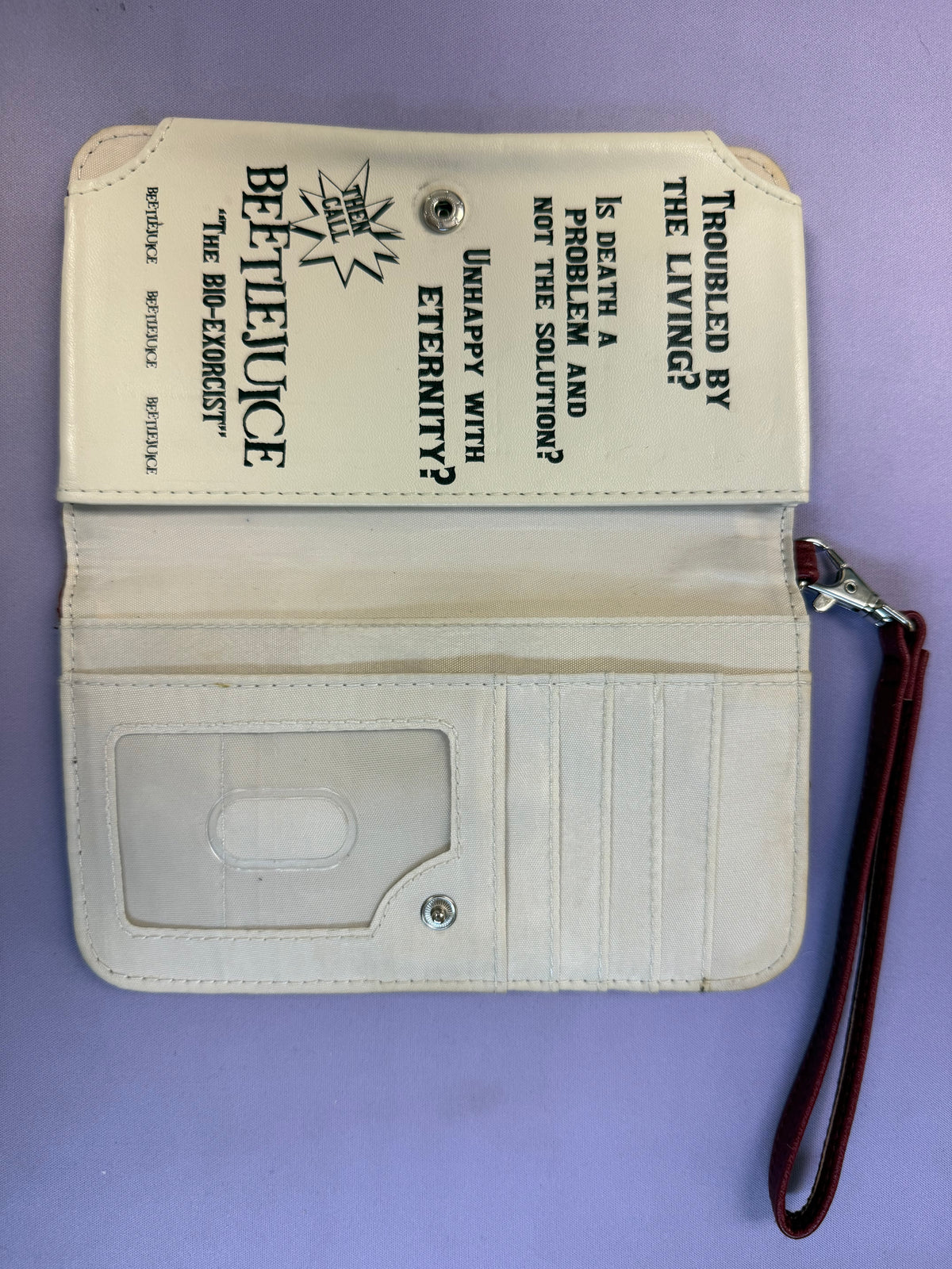 Beetlejuice Handbook For The Recently Deceased Tech Wallet