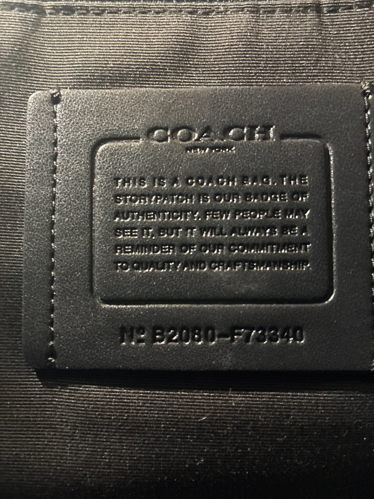 Coach Houston Map Bag in Signature Leather (Style Code: F73340)