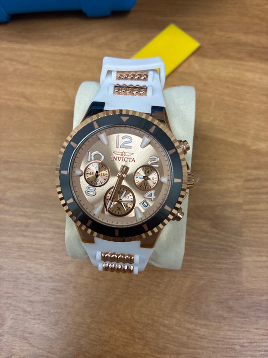 36910 Invicta- BLU Chronograph Quartz Rose Gold Dial Ladies Watch