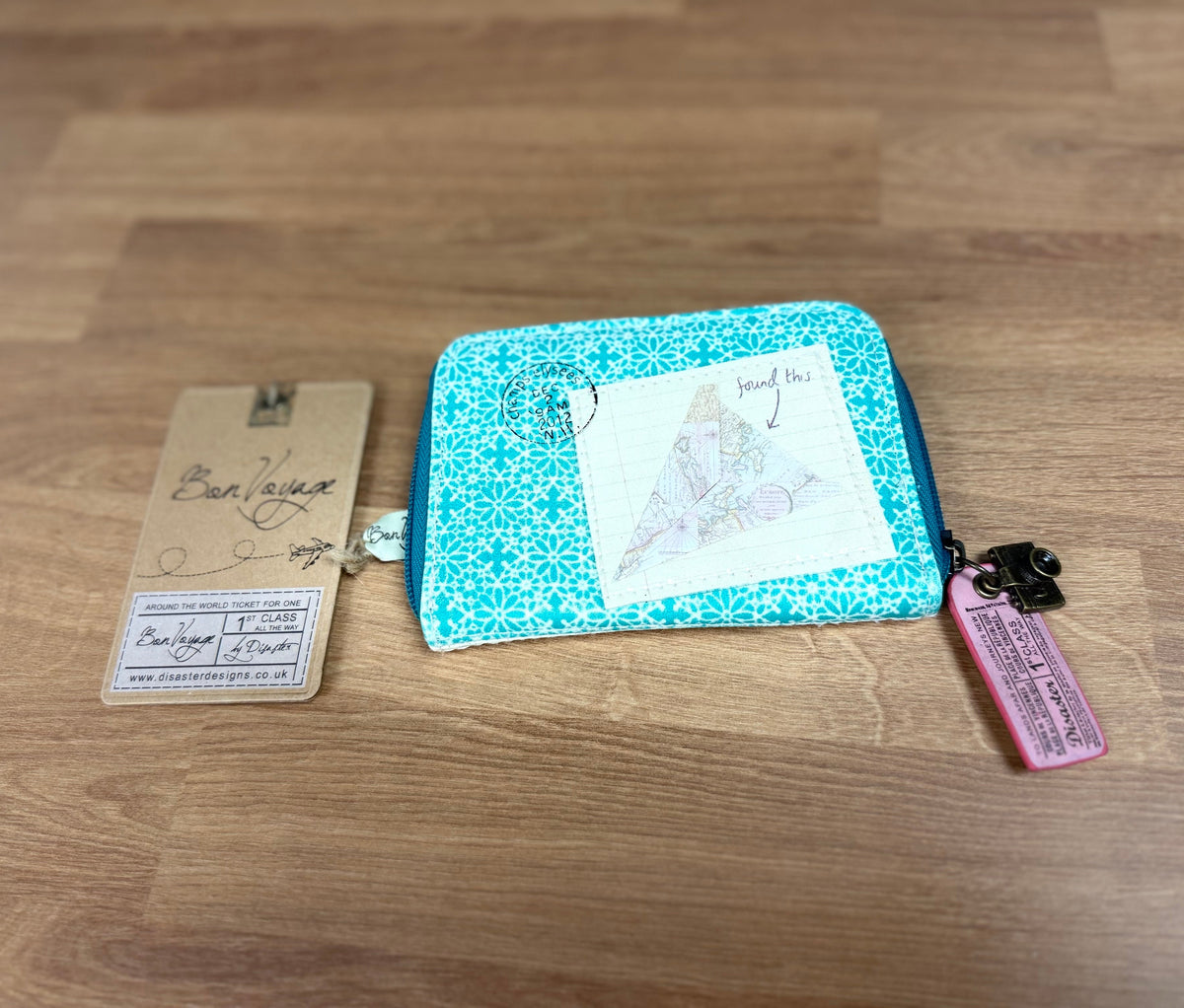 Bon Voyage Zip Wallet-Disaster Designs/House of Disaster New with Tags