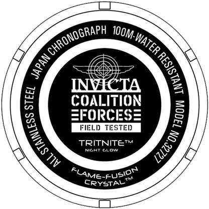 Invicta Coalition Forces Shadow Edition - 52mm Black Chrono Watch