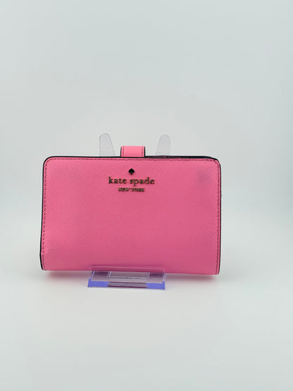 Pink Kate Spade Madison Medium Compact Bifold Wallet