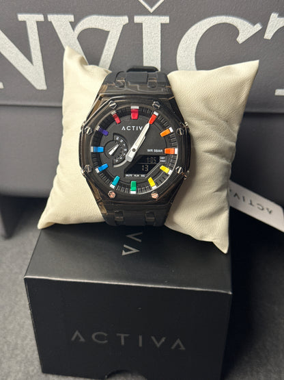 Activa Kaleido X Invicta digital – 44.2 mm, black