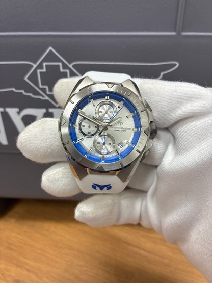TechnoMarine Ocean Victory Men's Watch - 41.3mm, White with dive box ￼