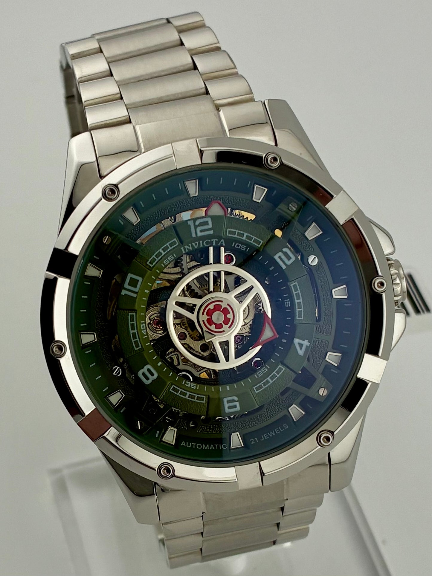 Invicta  Racing Interpoint Automatic 70083 silver band