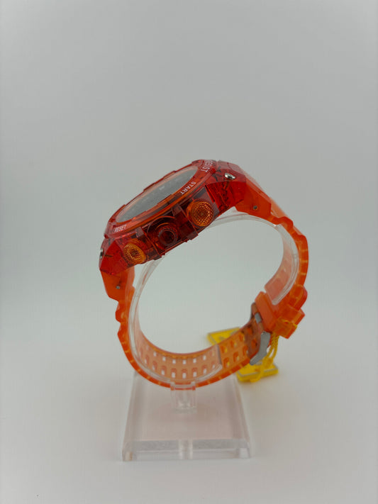 Invicta Racing Burnout Digital Watch - 52mm. Transparent, Orange