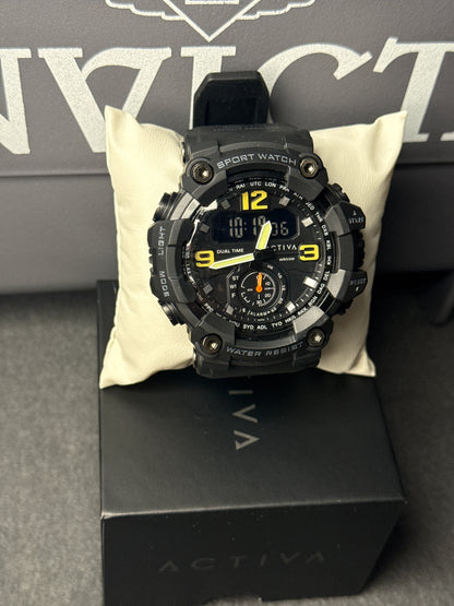 Activa by Invicta Black ops digital – 56 mm , Black