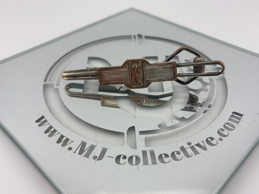 Swank K tie clip silver