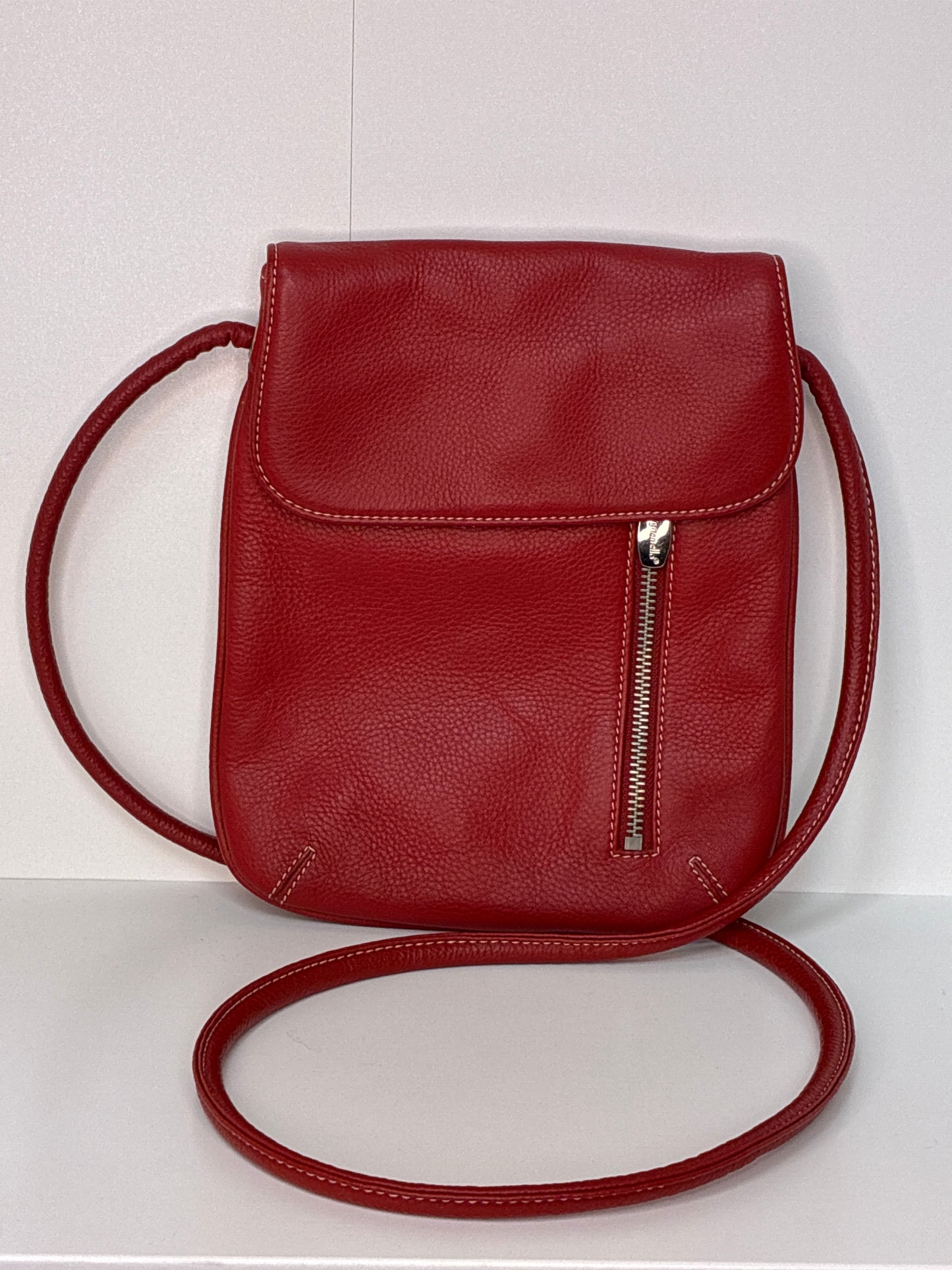 Tignanello- Red Leather Crossbody