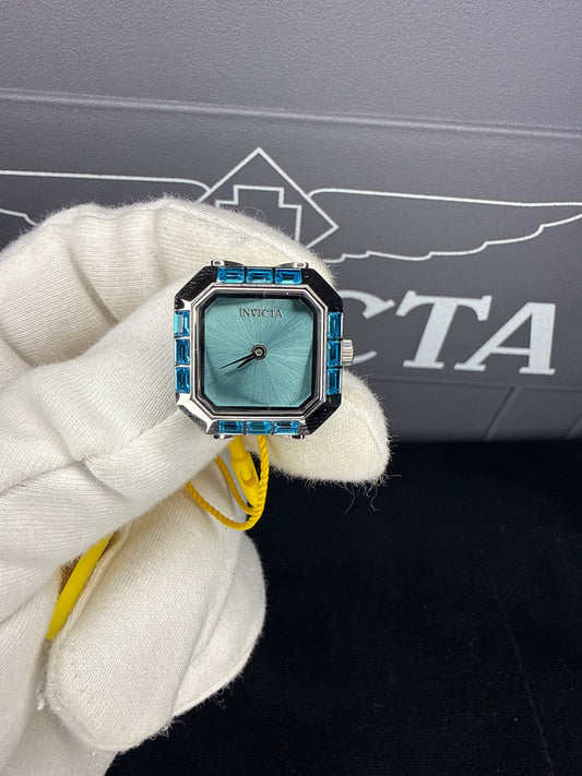 Invicta Mini Angel Ring Watch - 21.5mm, Silver and Blue