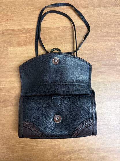 Brighton Montreal Flower Stitched Studded Leather Wallet Organizer-Repaired Strap