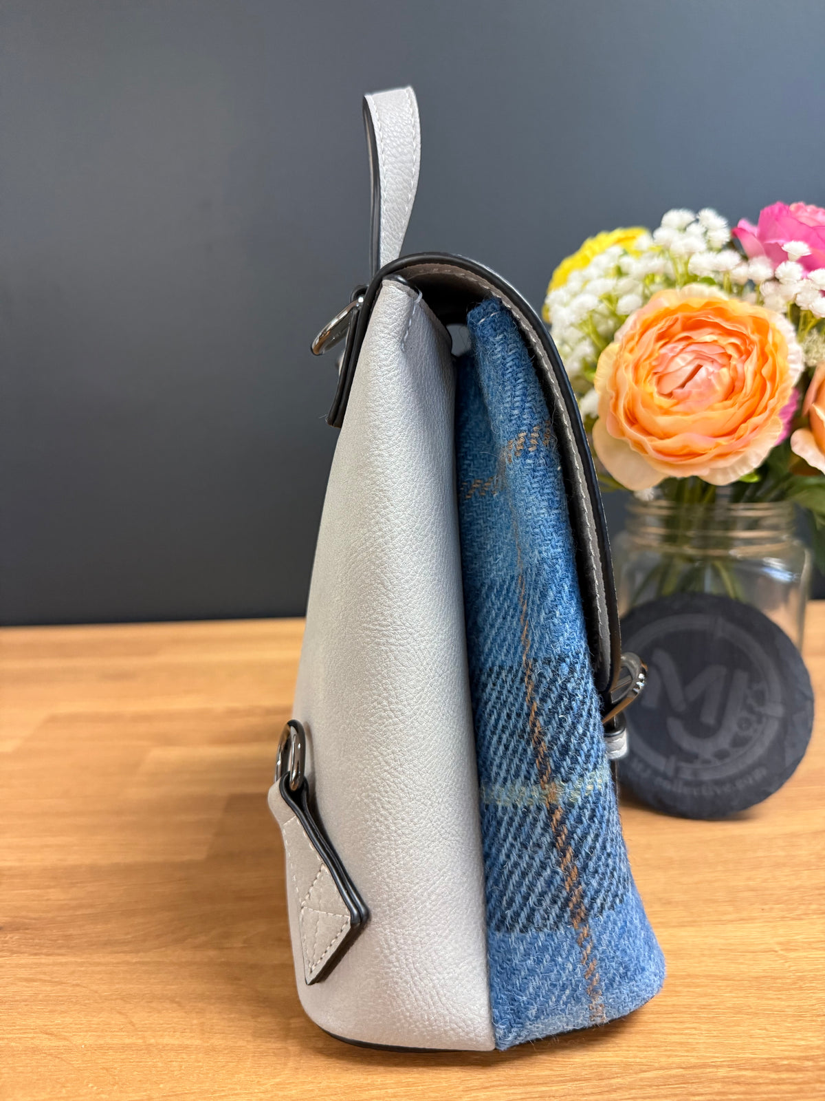 The Islander Harris Tweed mini backpack