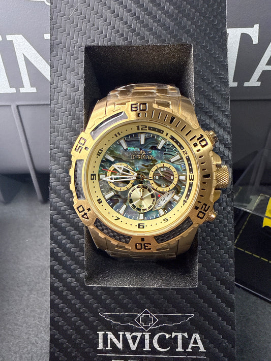 Invicta Pro Diver SCUBA w/ Abalone Dial - 51mm, Gold