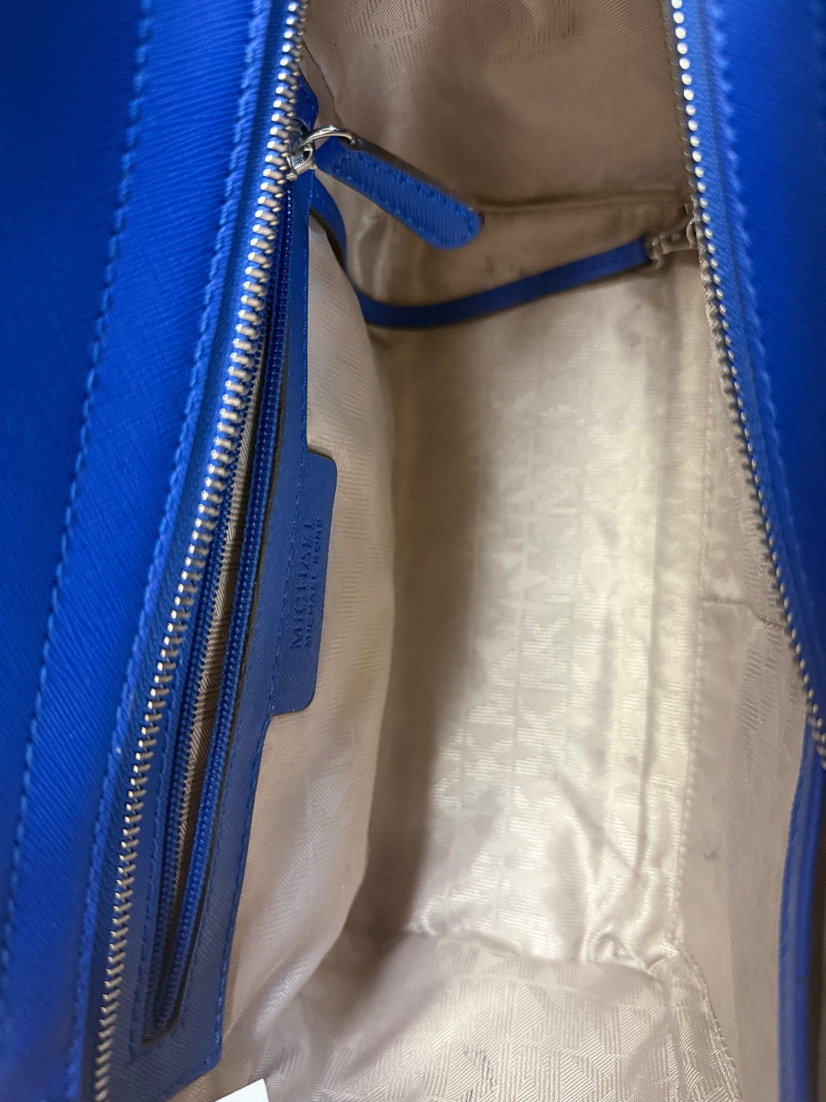 Michael Kors Selma Studded Medium Satchel, Blue