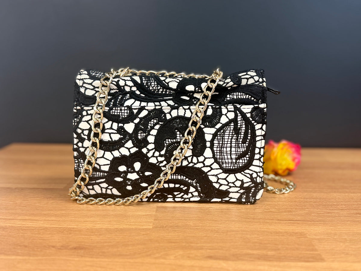 Betsey Johnson Lady Lace Crossbody Shoulder Bag