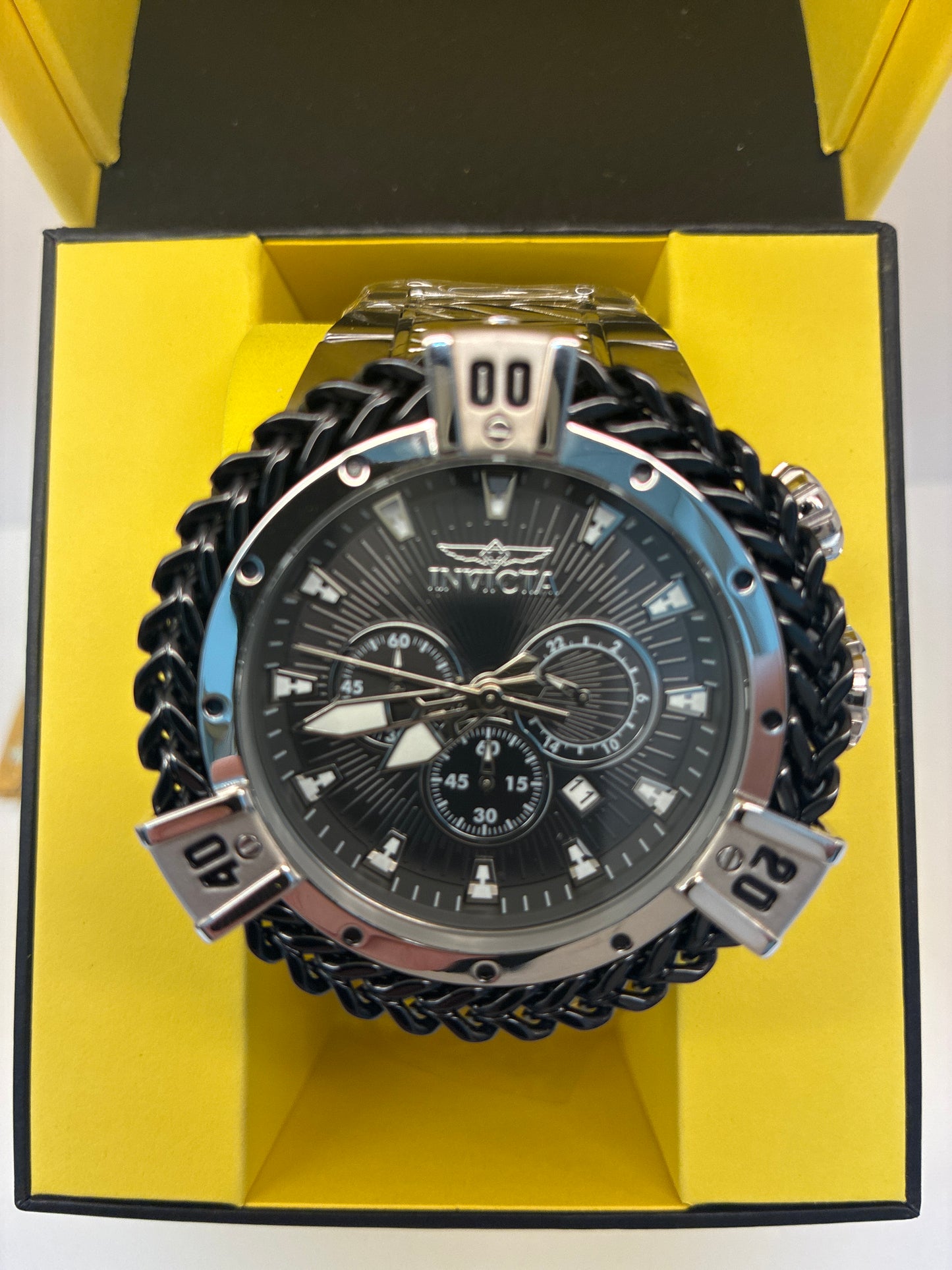 Invicta Bolt Herc Quartz Chronograph Silver Stainless Steel (48160)