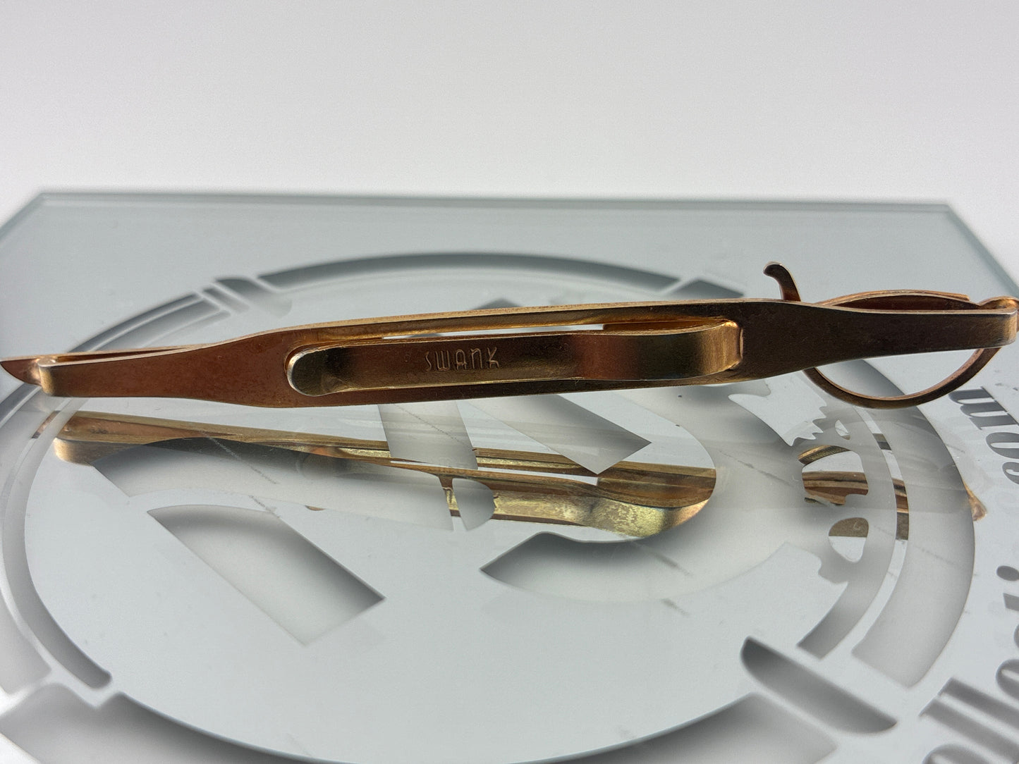 Swank sword tie clip