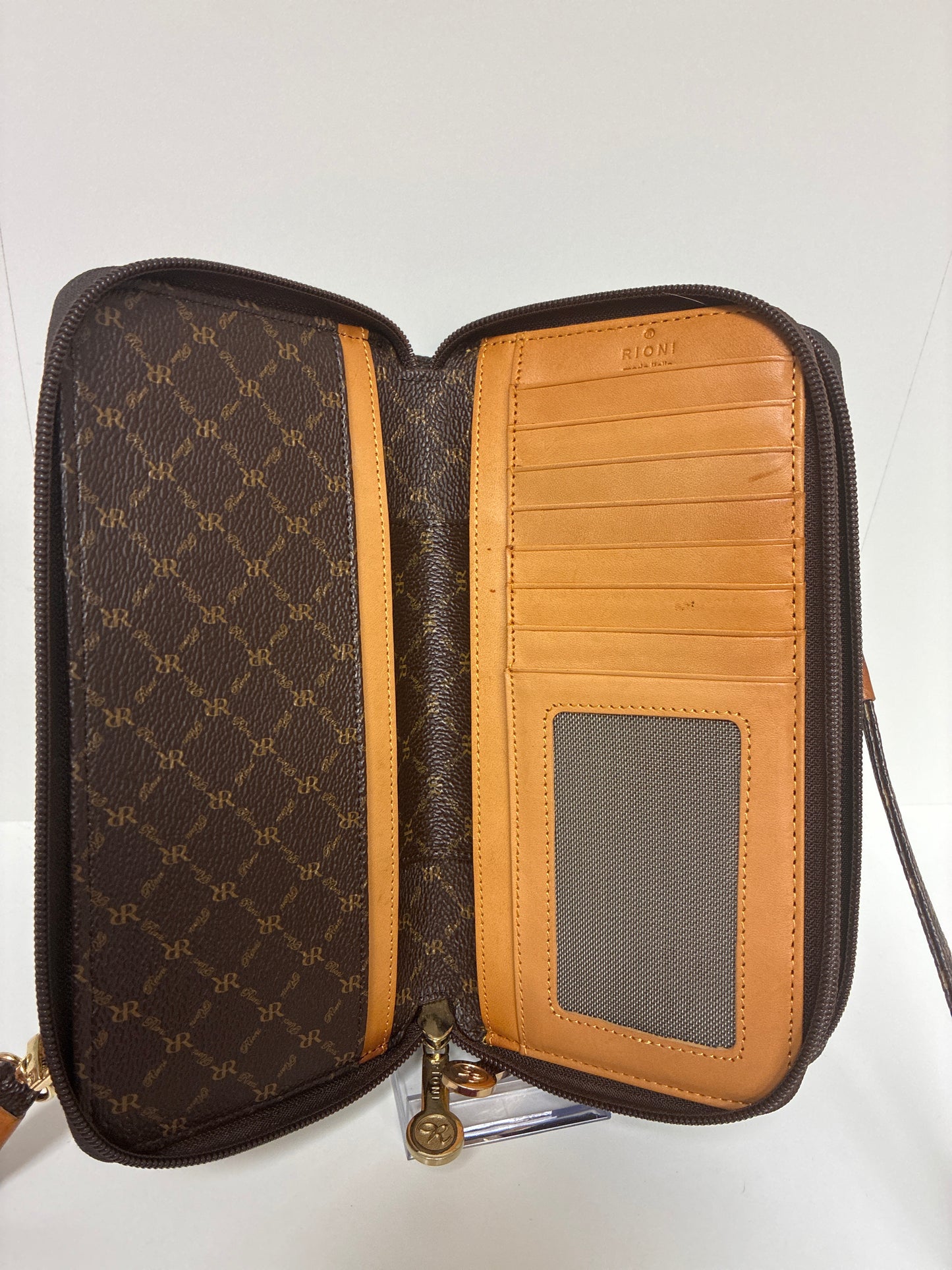 Rioni- Signature dual zip wallet organizer