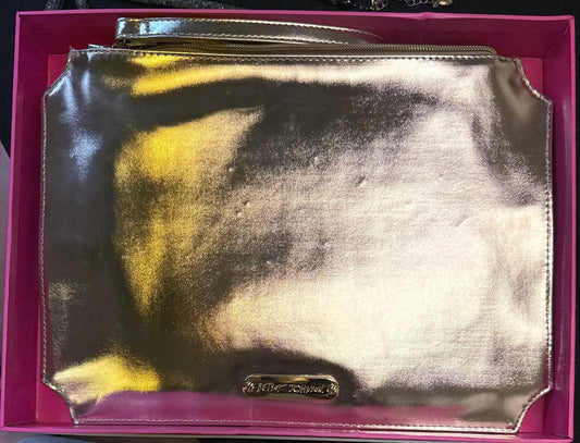 Betsey Johnson "Good For One Champagne" Ticket Clutch Pouch