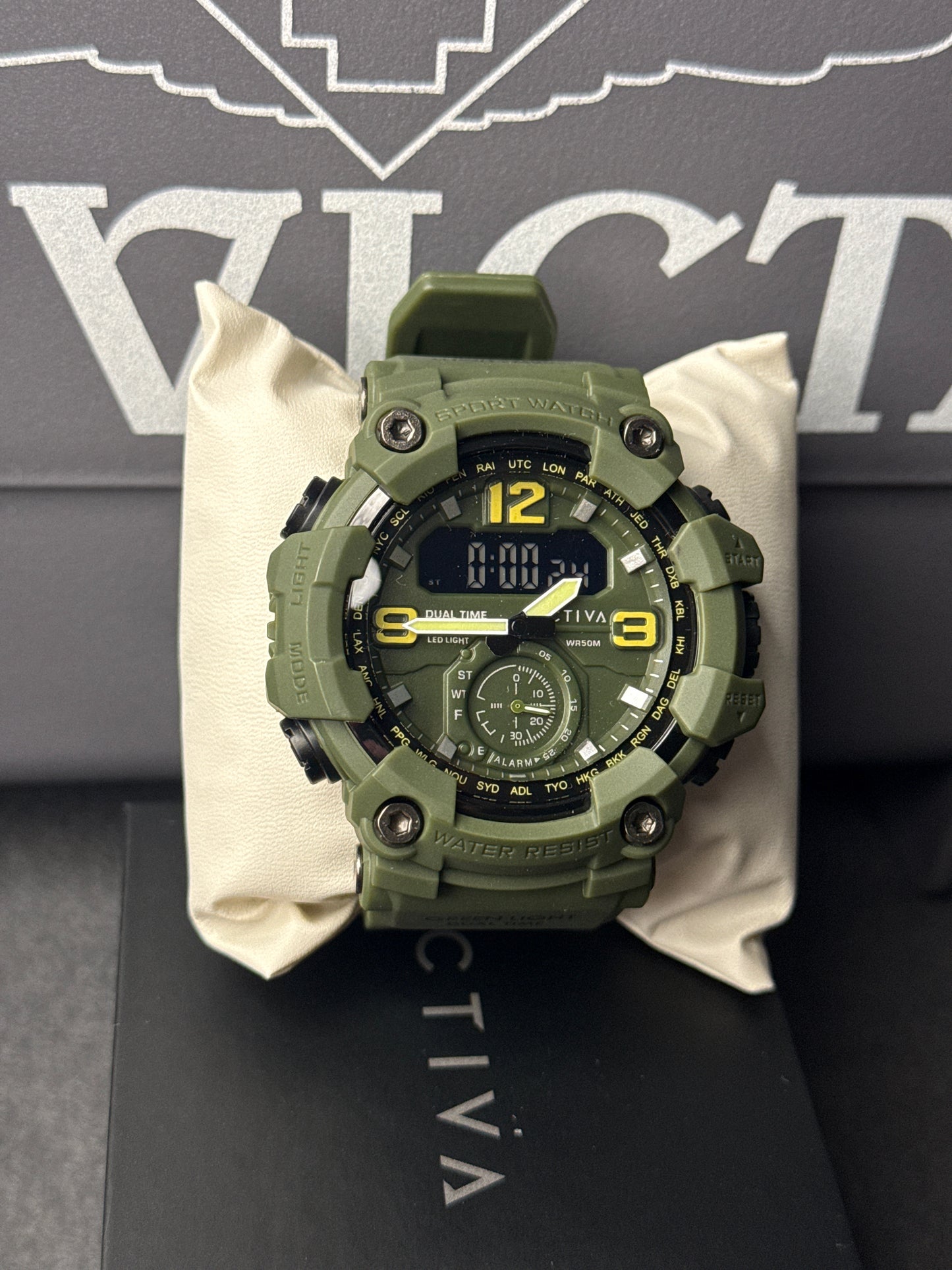 Activa Vextron X Invicta Digital - 52mm, Army Green
