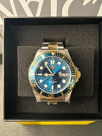 Invicta Pro Diver - 43mm, Steel, Gold, Blue