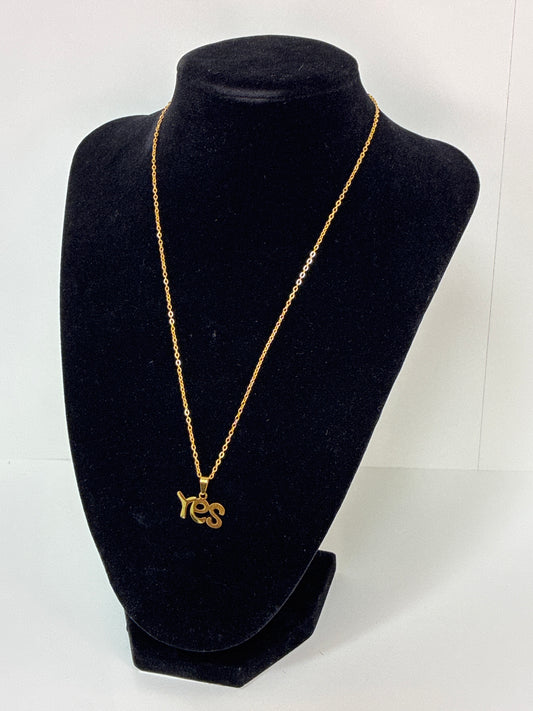 Yes Necklace- 17” chain