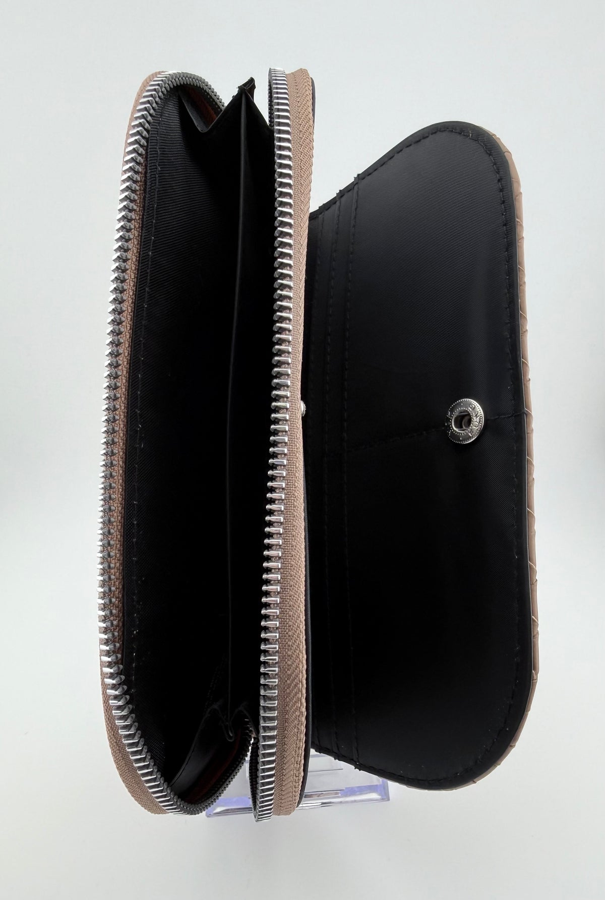 Mundi Chrissy Wallet/Clutch, Tan Basketweave