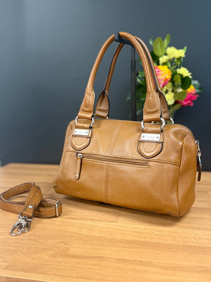 Tignanello Pebbled Leather Satchel Bag