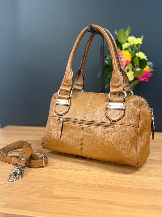 Tignanello Pebbled Leather Satchel Bag