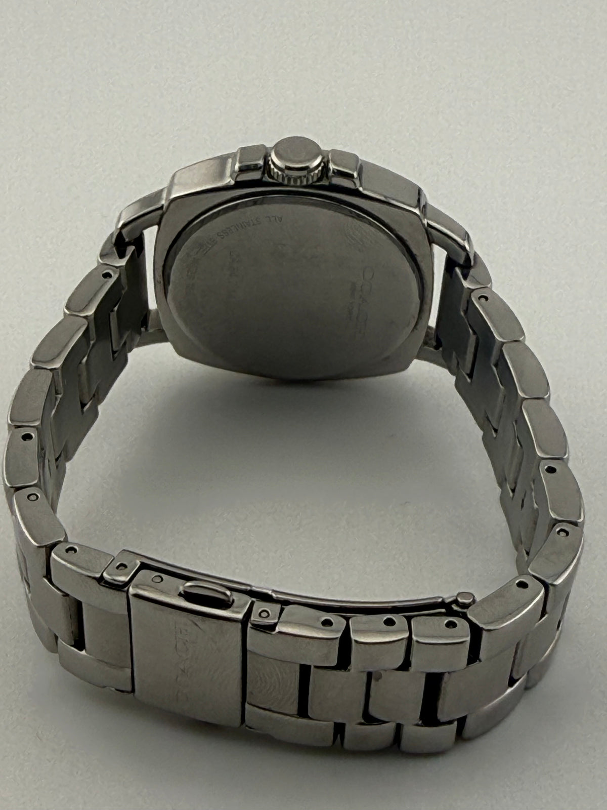 Coach Boyfriend Stainless Steel Crystal Accented Women's Watch