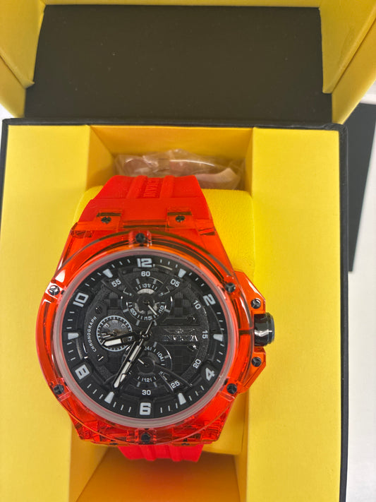 Invicta Racing Saphirex Men's Watch - 46mm. Red (48810)