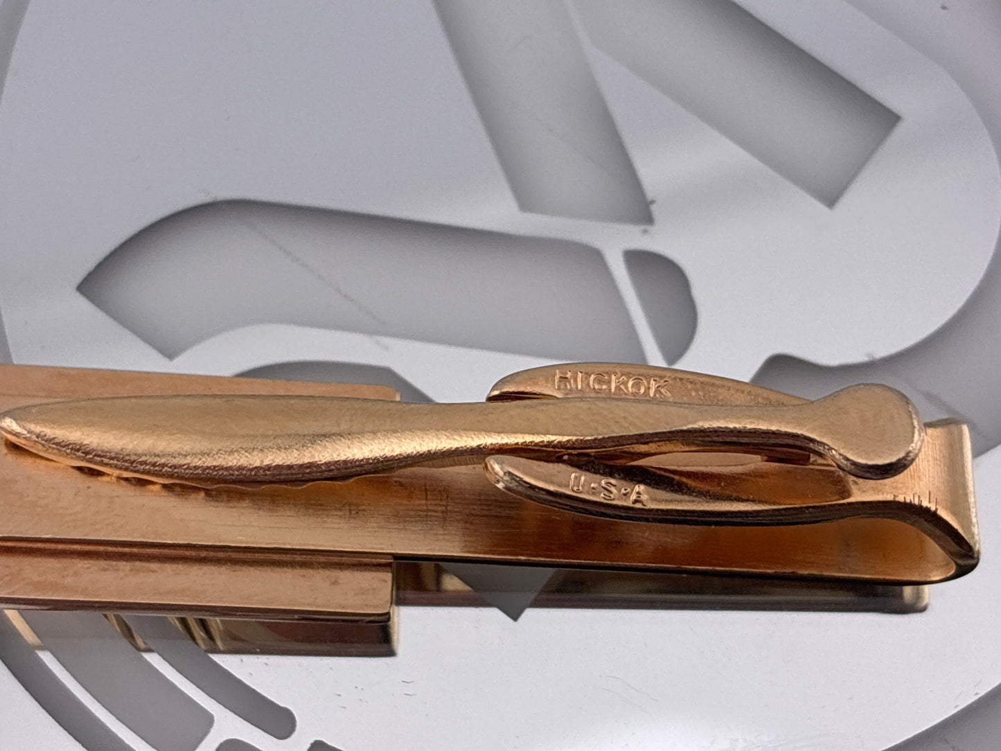 Hickok tie clip gold like