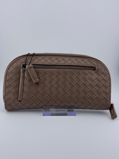 Mundi Chrissy Wallet/Clutch, Tan Basketweave